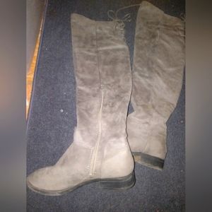 Suede over the knee boots